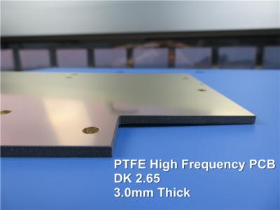 China Metal Based High Frequency PCB Built on 3.0mm PTFE 1.0oz with Immersion Gold for Radio Device for sale