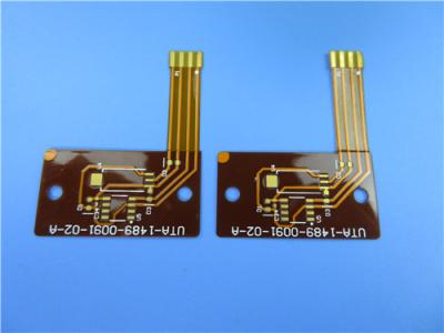 Chine Panneau flexible à simple face de carte PCB de la base FPC de Polyimide avec de l'or d'immersion à vendre