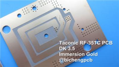 China Double Sided Taconic PCB 10mil RF-35TC 0.254mm Ceramic PCB Board For Filters And Couplers for sale