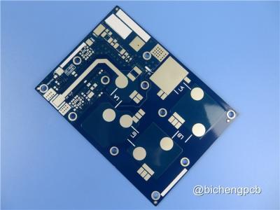 China RF-45 Immersion Silver 30mil RF PCB Board With Blue Solder Coating for sale