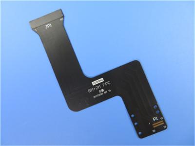 Cina PWB flessibile stampato flessibile del circuito (FPC) sul Polyimide con la maschera nera della lega per saldatura in vendita