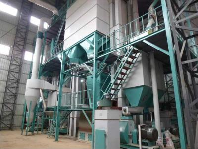 China 50000 TPY Broiler Feed Making Machine BV SGS Corn Grinder For Chicken Feed for sale