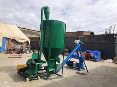China 1 Ton Per Hr Poultry Feed Production Line Animal Feed Granulator For Farm for sale