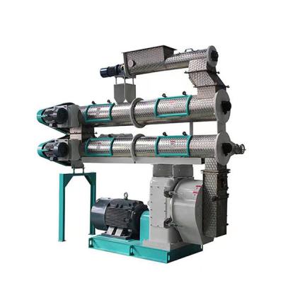 China Vertical Poultry Farm 2-12mm Pellet Extruder Machine 55kw for sale