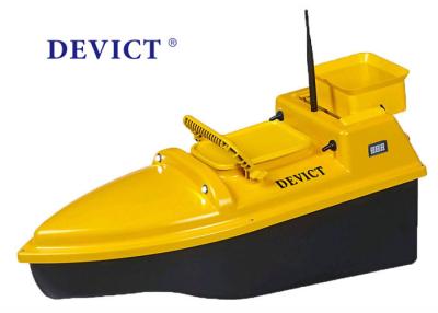 China Yellow Rc Boat With Fish Finder , DEVC-103 Remote Control Bait Boat 4 class product for fishing for sale