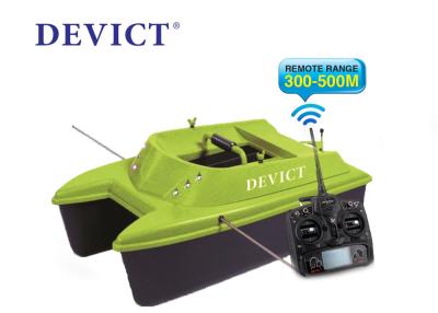 China Green Remote control fishing bait boat DEVC-304M 300-500 M Range RoHS Certification for sale