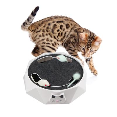 China Crazy Mouse Chasing Cat Scratcher Toy Electric Cat Toys With A Running Mice 712g for sale
