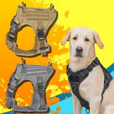 China Tactical Military Vest Dog Harness With Tactical Buckle ODM Molle Safety for Service & Training Military Dog Vest for sale