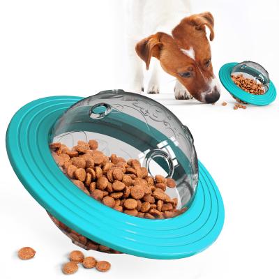 China Planet Dog Treat Dispenser Toy IQ Food Slow Feeder Ball Interactive  13.5*15 *12cm for sale