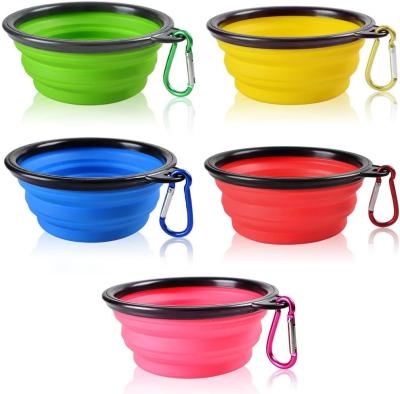 China TPE Foldable Travel Dog Collapsible Bowl Expandable For Pet Cat for sale