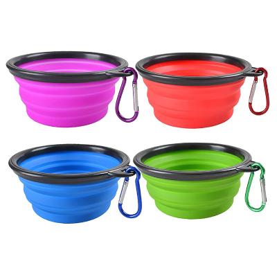 China 4 Pack TPE Collapsible Dog Travel Bowl Water Dish for sale