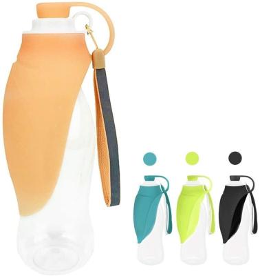 China Foldable Portable Drinking Bottle For Dogs 580ML Collapsible Pet Water Bottle for sale