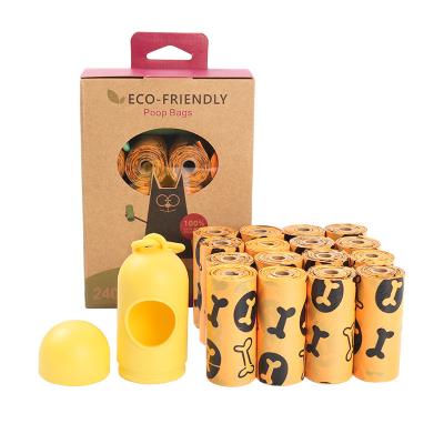 China 100 Biodegradable Dog Poop Bags 16 Rolls BSCI With Dispenser Earth Rated Dog Poop Bags for sale