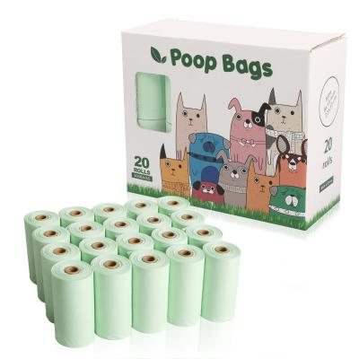 China BSCI Cornstarch Dog Poop Bags 100% Compostable Biodegradable Poop Bags for sale