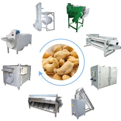 China 200kg Output Cashew Nut Machine Dry Type Motor Peeling Food Production Line for sale