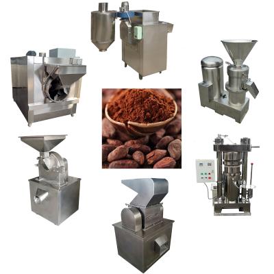 China 100kg/H Bean To Bar Chocolate Machine 200kg Stainless Steel Cocoa Processing Machines for sale