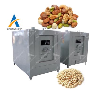 China Drum Rotary Peanut Roasting Machine 500kg Walnut Cashew Roasting Machine for sale