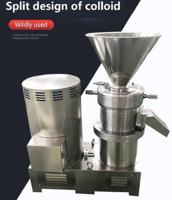 China 304 Stainless Steel Nut Grinding Machine Colloid Mill Peanut Butter Grinder for sale
