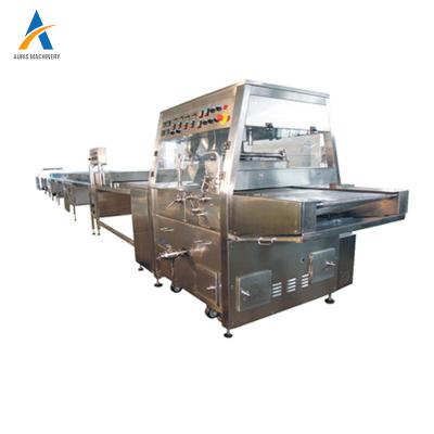 China Sss304 Automatic Chocolate Coating Machine Cooling Tunnel Candy Enrober for sale