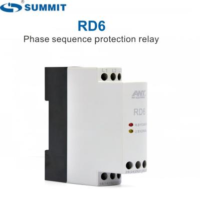 China CBR RD6 Relay de secuencia de 3 fases 200-500V Relay de protección de secuencia de fases en venta