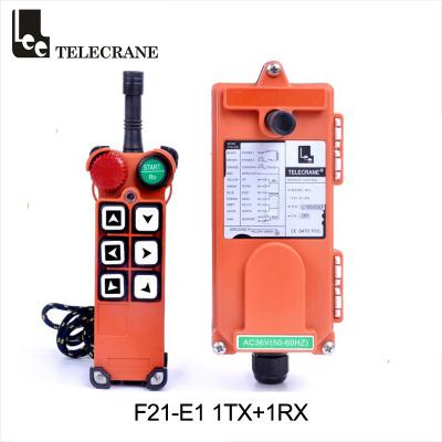 China AC380V Telecrane Remote Control F21-E1 6 Keys 1 Speed Eot Crane Remote Control for sale