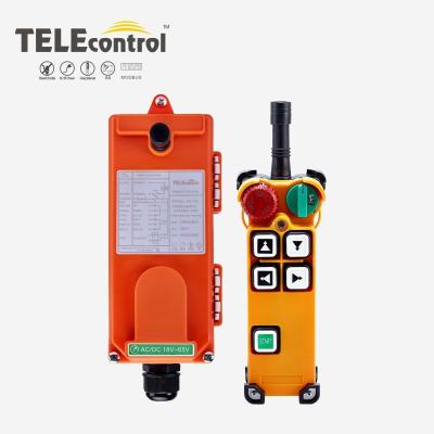 China 4 llaves Telecrane F21-4D Sistema de control por radio de la grúa elevadora de seguridad de doble velocidad en venta