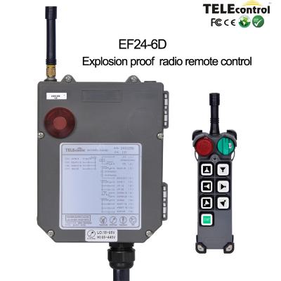 China Sistema de control remoto por radio EF24-6D A prueba de llamas para zonas de riesgo de explosión en venta