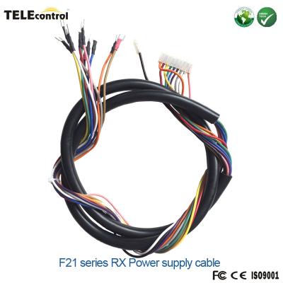 China Telecrane push button remote control F21-E1B F21-E2 receiver power supply cable line for sale