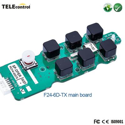 China YUDING 6 push buttons Crane remote control system F24-6D-TX transmitter emitter main PCB for sale