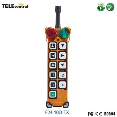 China 10 Keys 2 Steps Radio Remote Controller F24-10D Handhold Transmitter With EMS Start Button for sale