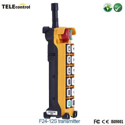 China UTING Industrial Remote Control F24-12S Transmissor manual com botão de arranque EMS à venda