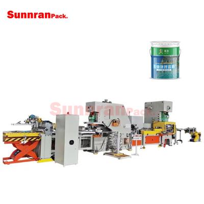 China Pail Lid Cover Automatic Pail Lid Press Tin Can Making Machine End Production Line for sale
