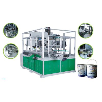 China Runden-Farbeimer 5000A 35CPM Kunststoffgriff-Tin Can Making Machine Fors 5L zu verkaufen
