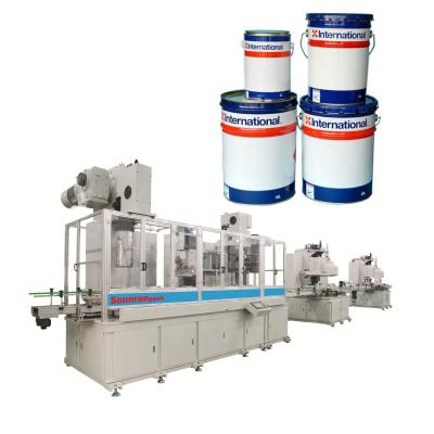 China Economic Type 25L Tin Container Making Machine For Pail 35CPM Fully Automatic for sale