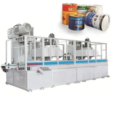 China Tinplate Material Bucket Making Machine 30CPM Fully Automatic for sale