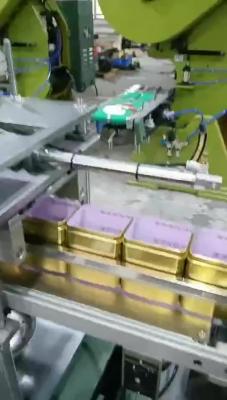 Κίνα 50cpm το αυτόματο δοχείο κασσίτερου που κατασκευάζει τη μηχανή για το μπισκότο τσαγιού μπισκότων μπορεί προς πώληση