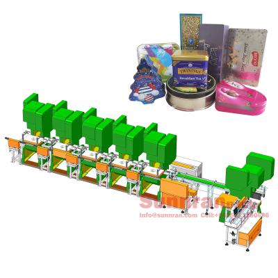 China Tea Can Cover Making Cookie Tin Box Making Machine for sale
