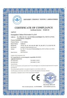 CE - Guangzhou Yoodertumn Electronics Co., Ltd