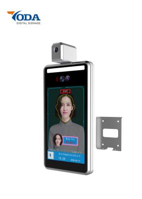 China Automatic Face Recognition Digital Signage Temperature Measurement 8 Inch for sale