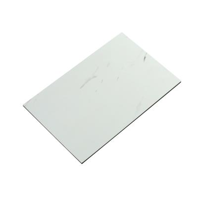 China Weatherproof Antiwear ACP Cladding Texture , Multipurpose White Marble ACP Sheet for sale