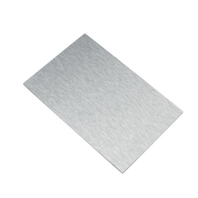 China Silver Brushed Aluminum Composite Panel 1220x2440mm For Construction for sale