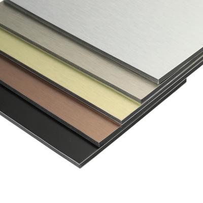 China Nontoxic Brushed Aluminum Composite Panel Heatproof Multipurpose for sale