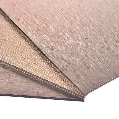 China UV Resistant Aluminum Brushed Composite Panel Impact Resistant For Long Lasting Durability for sale