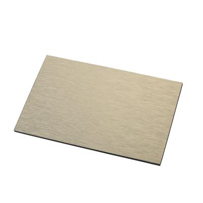 China 1220mm Width Brushed Aluminum Composite Panel UV Resistant for sale