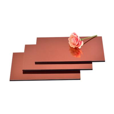 China Excellent Weather Resistance and Silver/Golden/Black/Tea Mirror Aluminum Composite Panel for sale