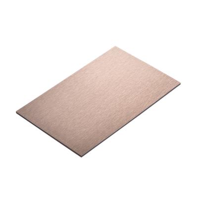 China 1220mm Width Brushed Aluminum Composite Panel For Construction for sale
