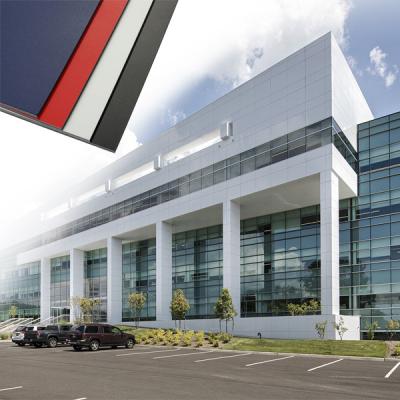 China Fireproof Brushed Aluminum Composite Panel 1220mm For Commercial Buildings for sale