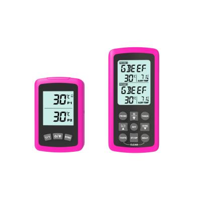 China Dual Probe Digital Wireless BBQ Thermometer With Beeper Alarm à venda