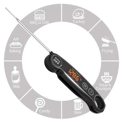 China Foldable Digital Thermometer For Cooking Meat USB CE RoHS LED Display for sale