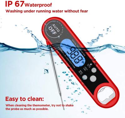 China Instant Read Waterproof Probe Thermometer 360 Degree Rotating Bottle Opener for sale